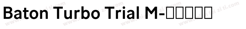 Baton Turbo Trial M字体转换